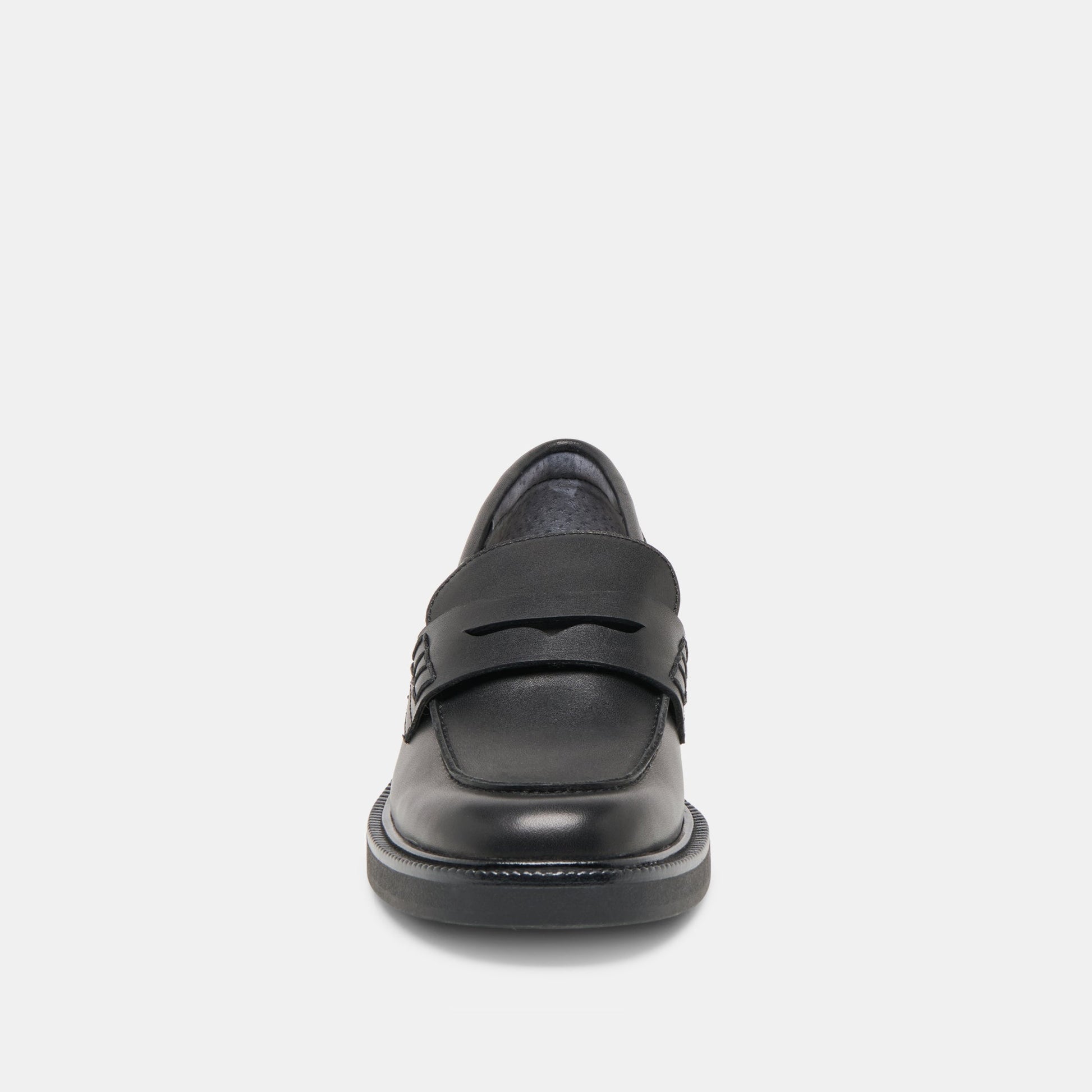 Tiggy Black Leather Loafers - Dolce Vita