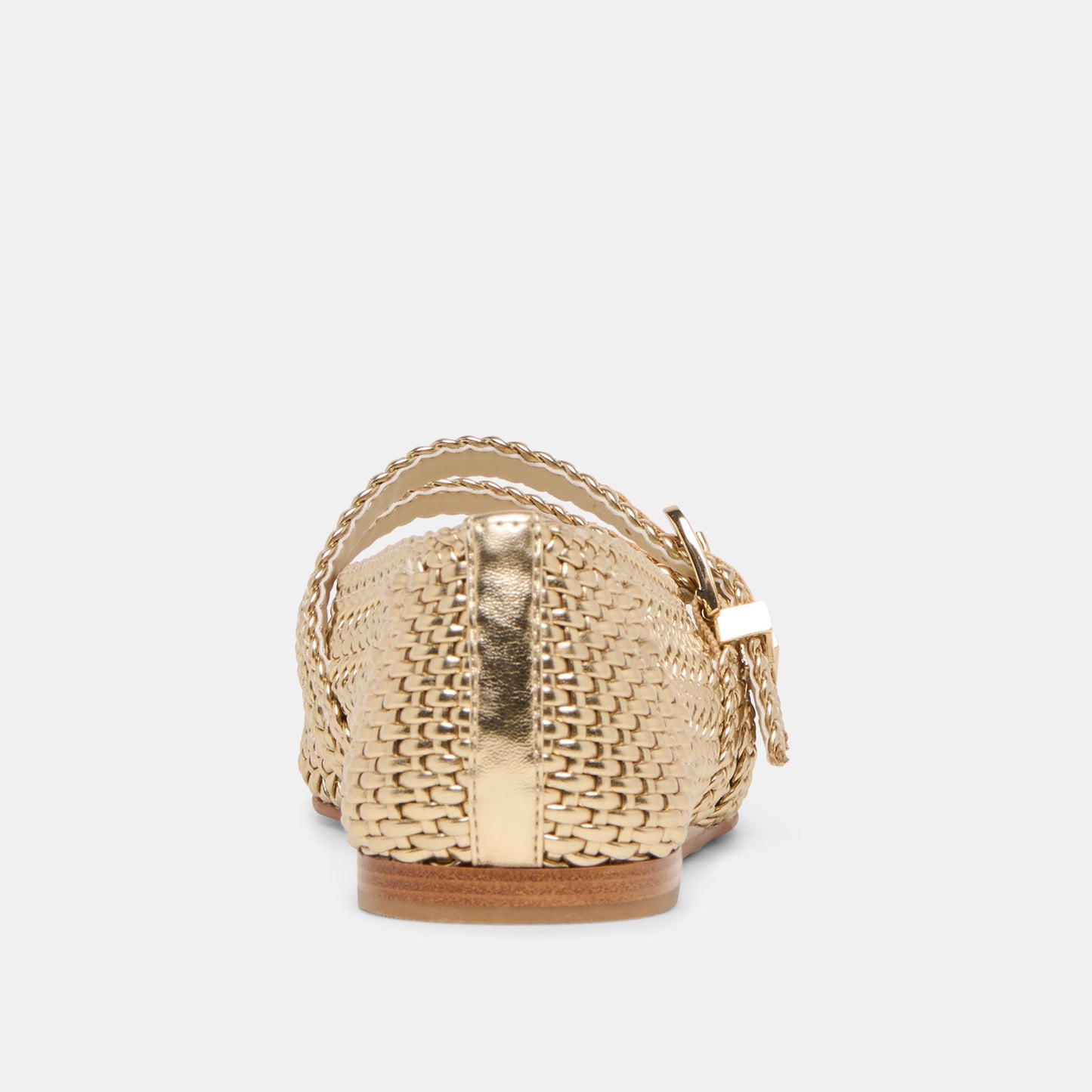 Baylee Gold Woven Stella Ballet Flats - Dolce Vita