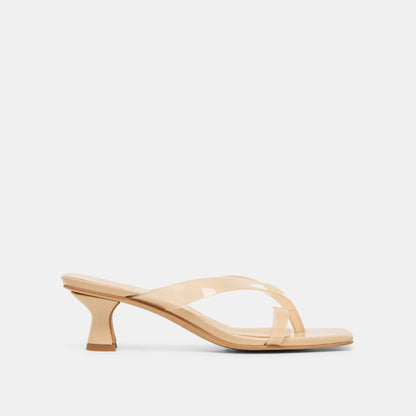 Brevel Vinyl Praline Jelly Heels - Dolce Vita