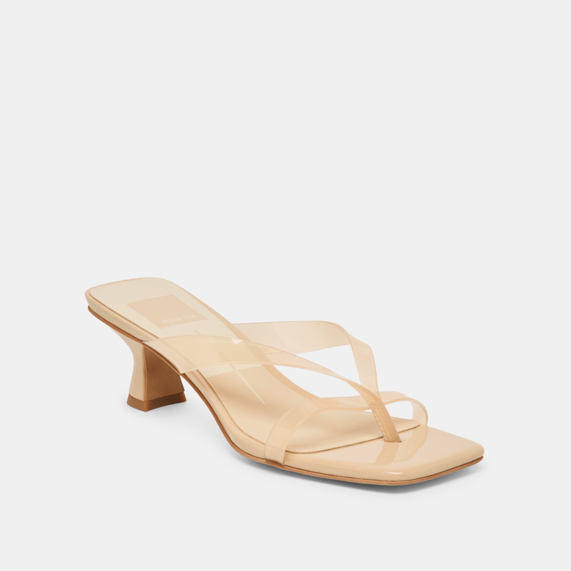 Brevel Vinyl Praline Jelly Heels - Dolce Vita