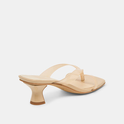 Brevel Vinyl Praline Jelly Heels - Dolce Vita