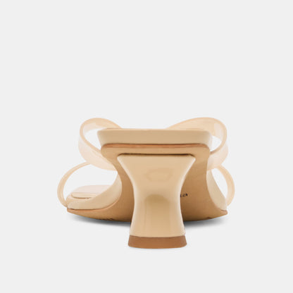 Brevel Vinyl Praline Jelly Heels - Dolce Vita