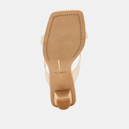 Brevel Vinyl Praline Jelly Heels - Dolce Vita