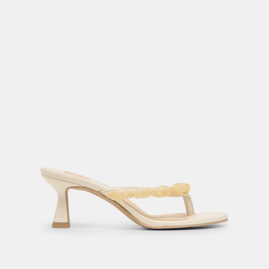 Daksie Off White Leather Heels - Dolce Vita