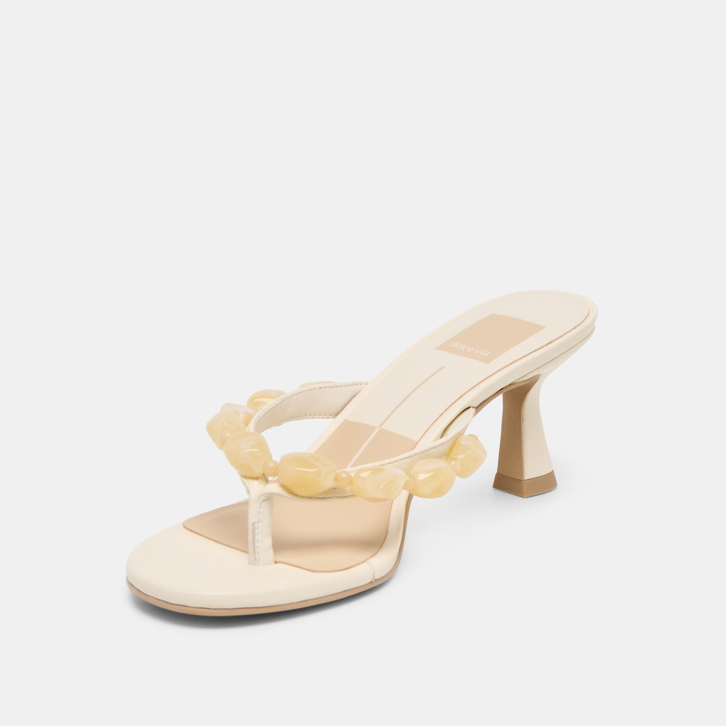 Daksie Off White Leather Heels - Dolce Vita