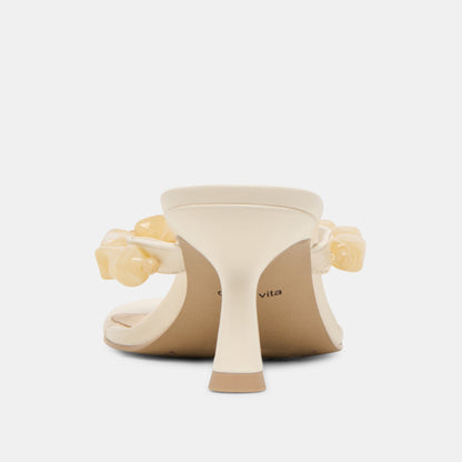 Daksie Off White Leather Heels - Dolce Vita