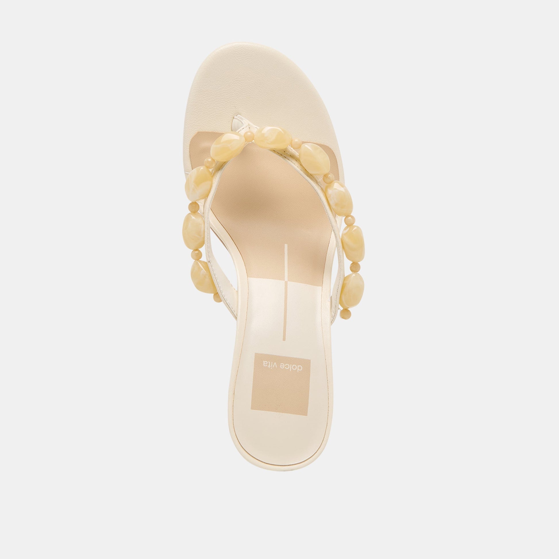 Daksie Off White Leather Heels - Dolce Vita