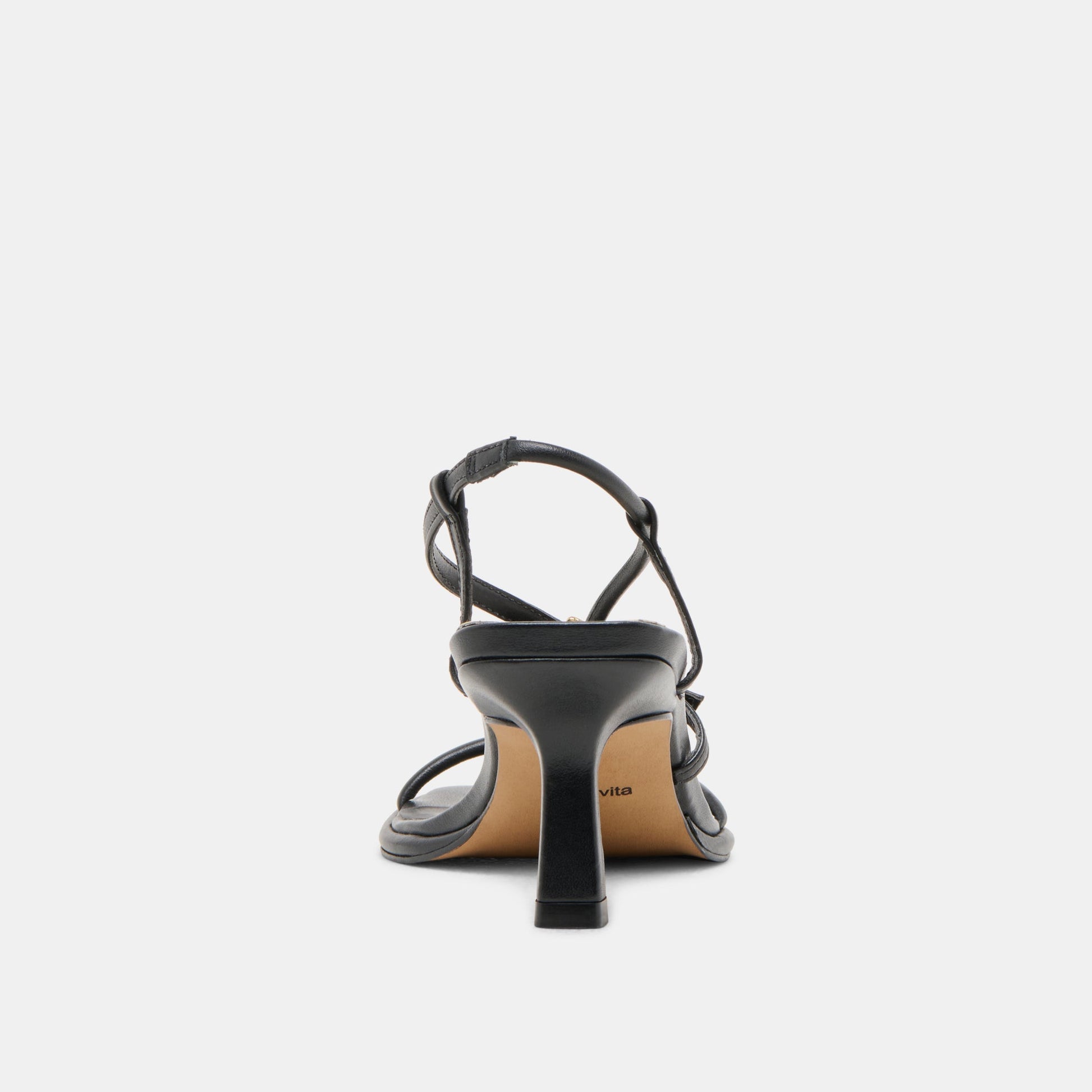 Mylee Black Leather Heels - Dolce Vita