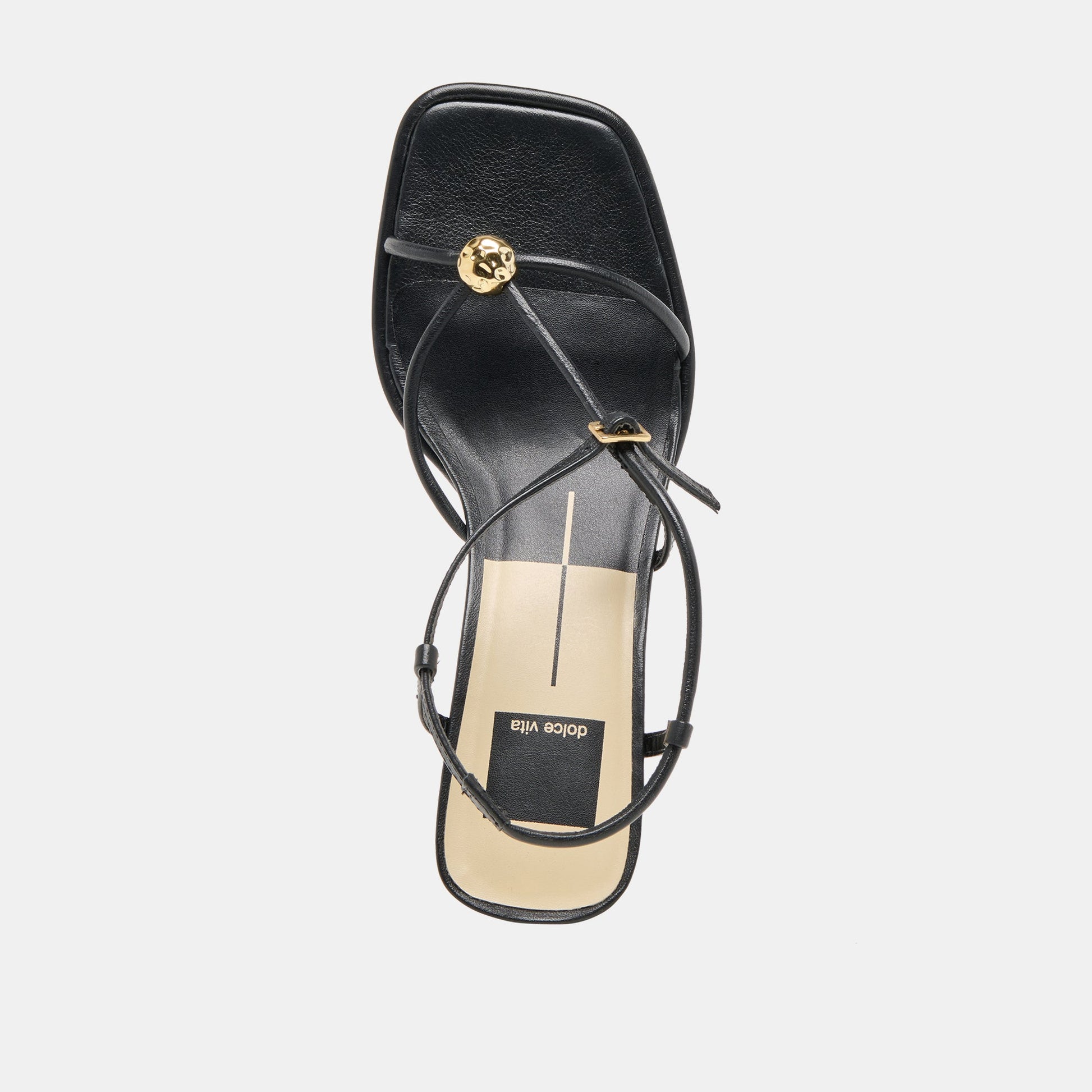 Mylee Black Leather Heels - Dolce Vita