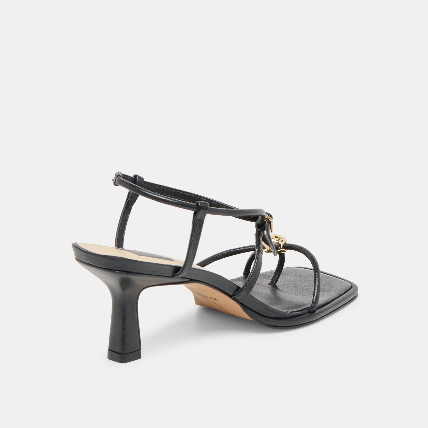 Mylee Black Leather Heels - Dolce Vita