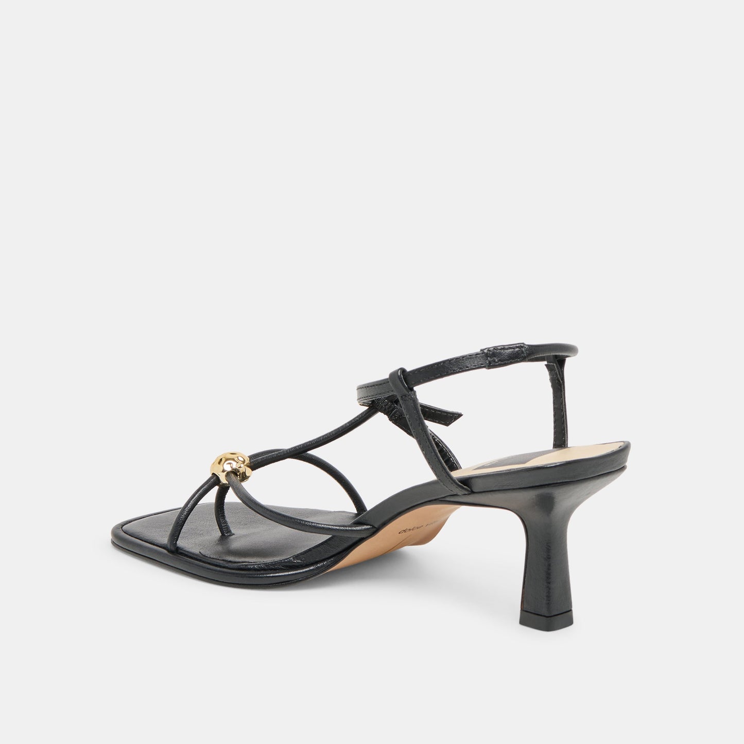 Mylee Black Leather Heels - Dolce Vita