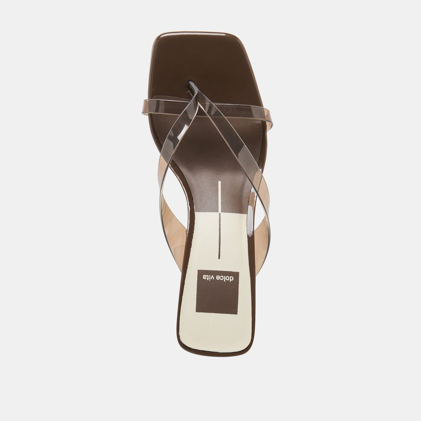 Brevel Vinyl Dk Brown Jelly Heels - Dolce Vita