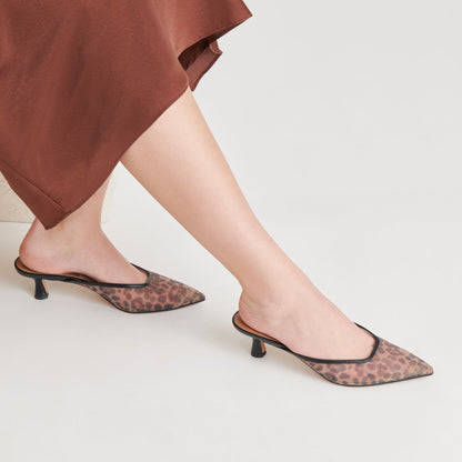 CLEO HEELS DK LEOPARD MESH - Dolce Vita