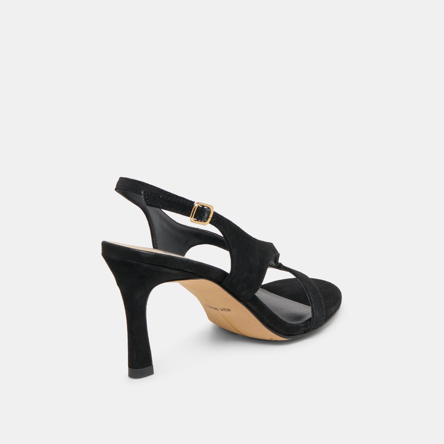 Izela Onyx Suede Heels - Dolce Vita