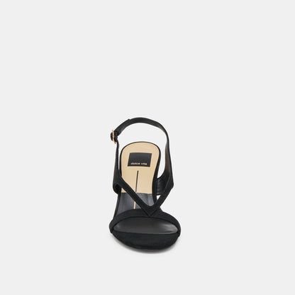 Izela Onyx Suede Heels - Dolce Vita