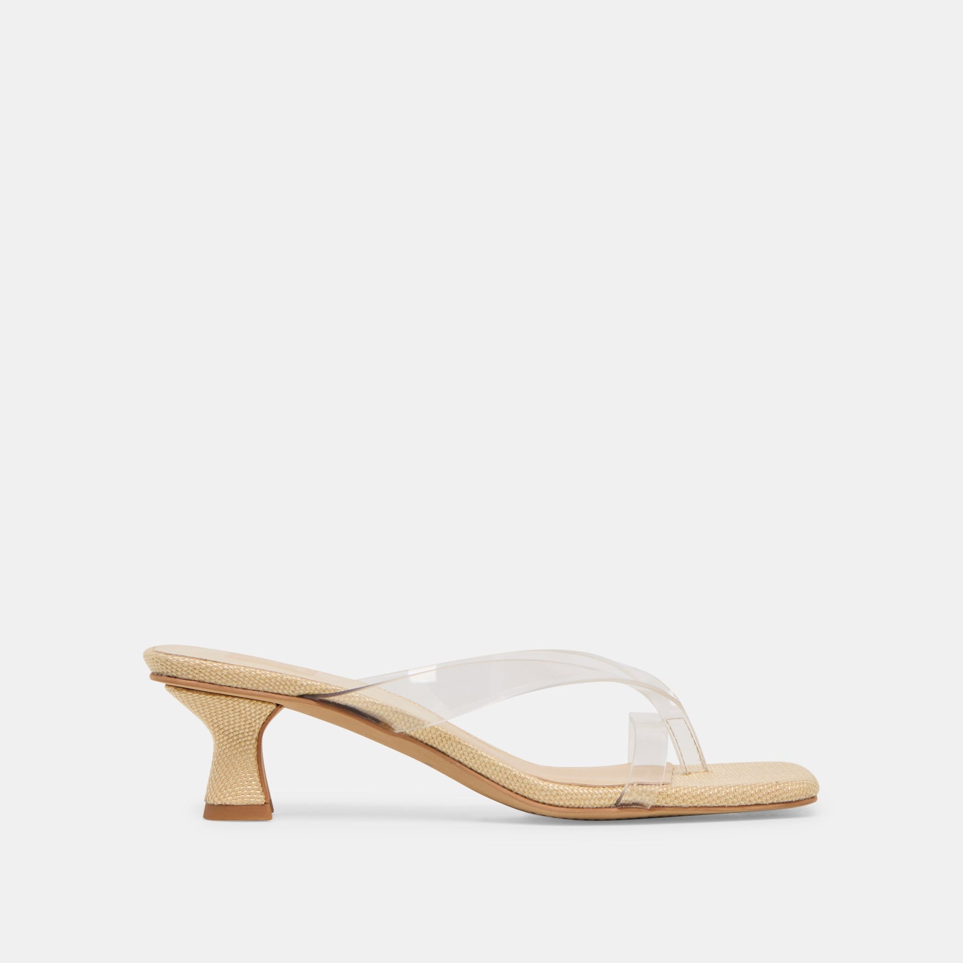 Brevel Vinyl Crystal Jelly Heels - Dolce Vita