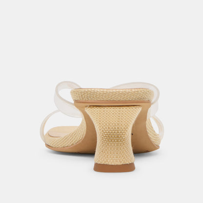Brevel Vinyl Crystal Jelly Heels - Dolce Vita
