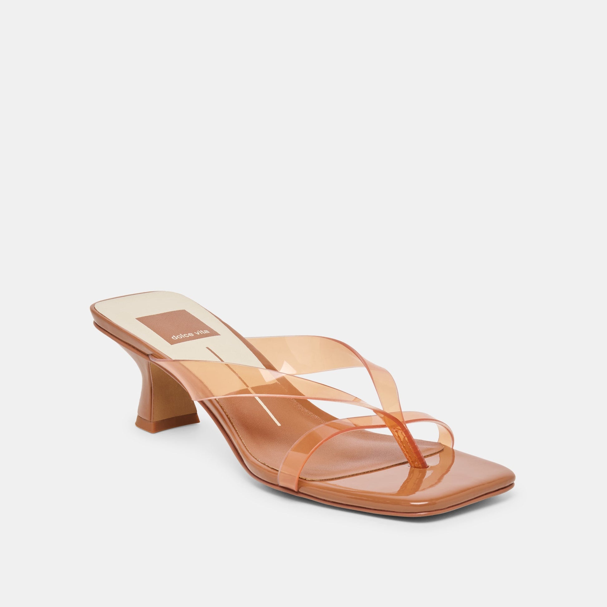 Brevel Vinyl Whiskey Jelly Heels - Dolce Vita