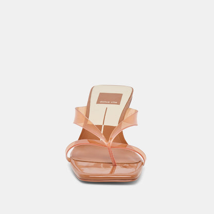 Brevel Vinyl Whiskey Jelly Heels - Dolce Vita