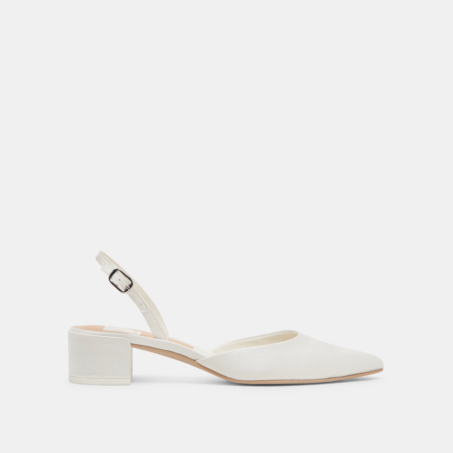 Carel Off White Satin Heels - Dolce Vita