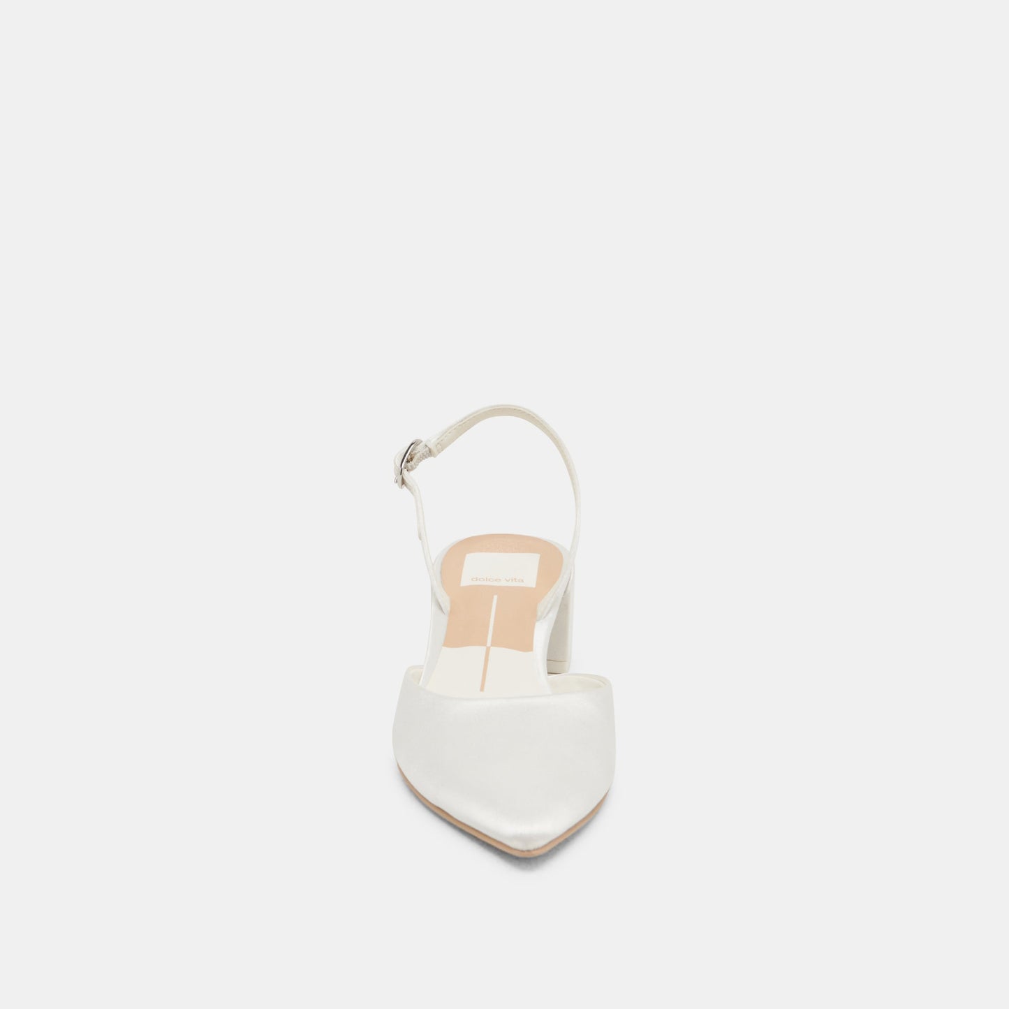Carel Off White Satin Heels - Dolce Vita