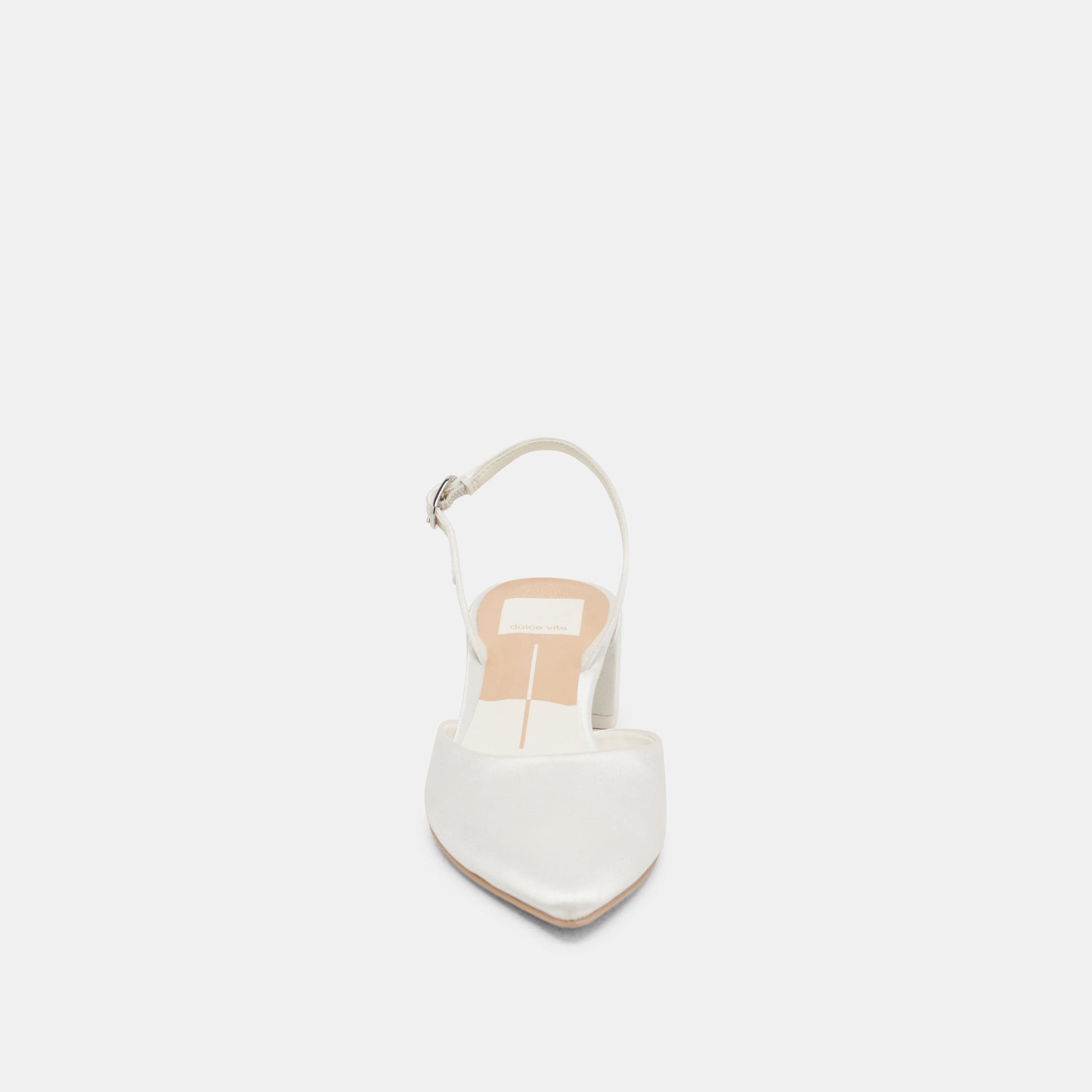 Carel Off White Satin Heels - Dolce Vita