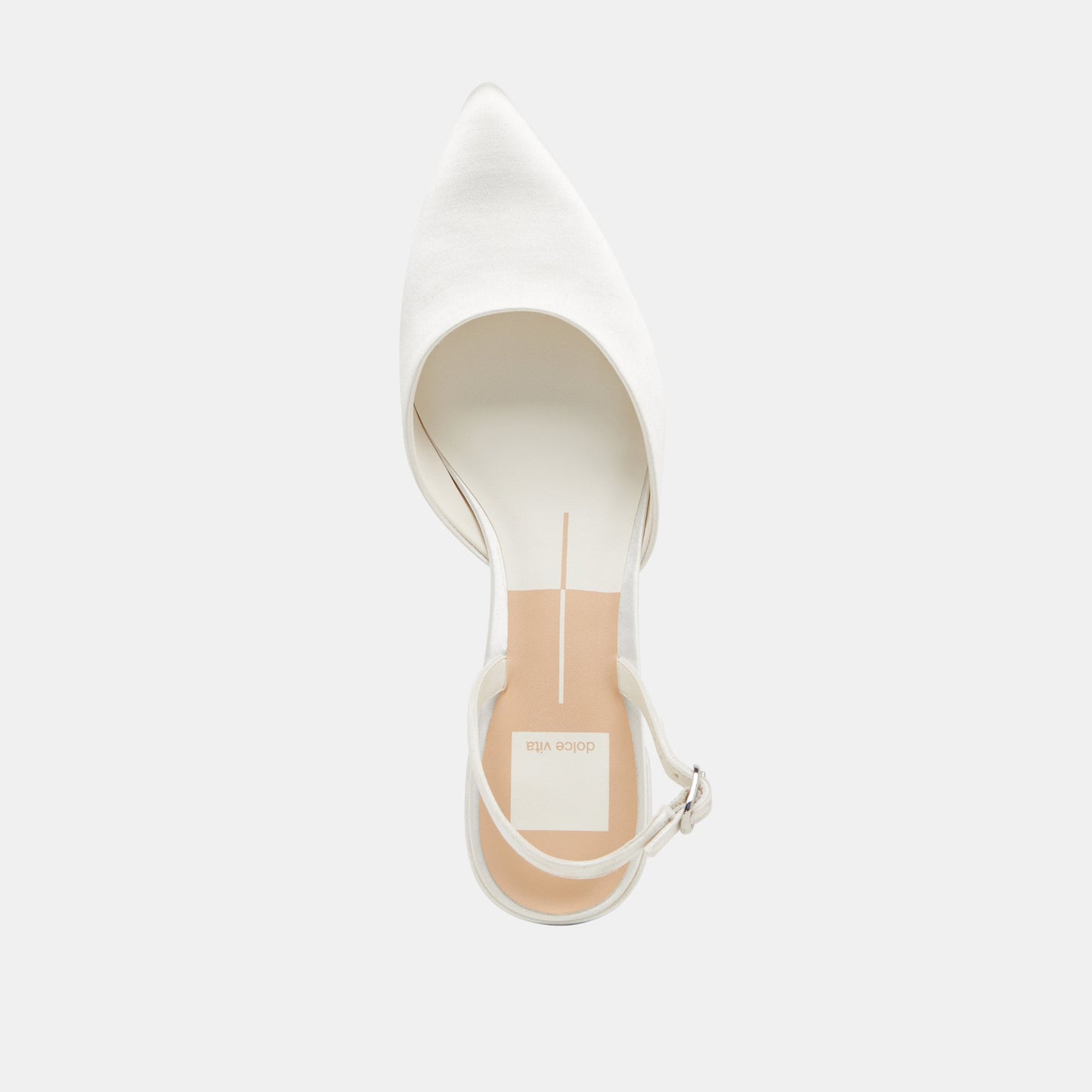 Carel Off White Satin Heels - Dolce Vita
