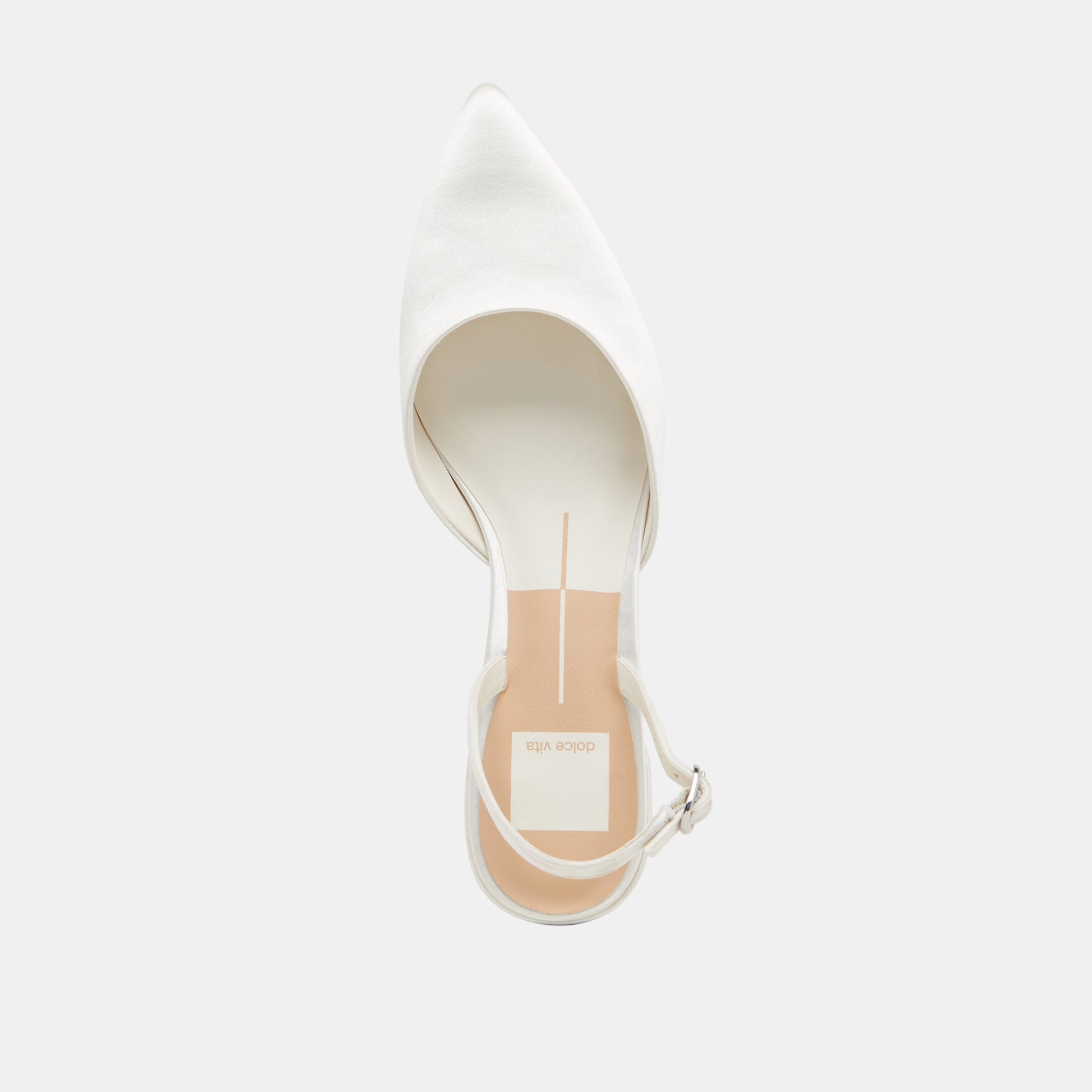 Carel Off White Satin Heels - Dolce Vita