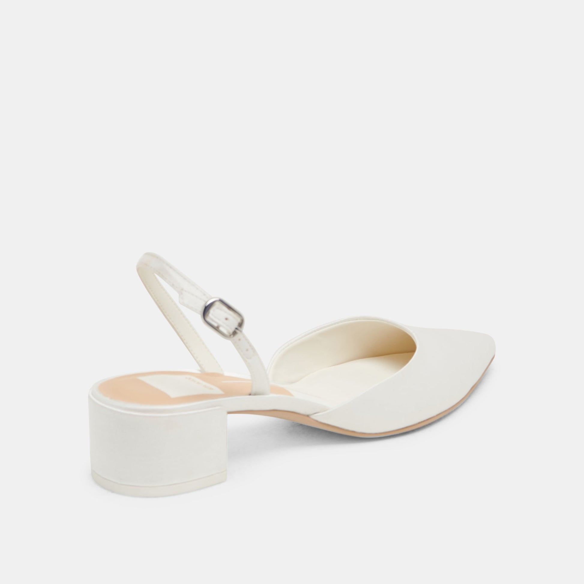 Carel Off White Satin Heels - Dolce Vita