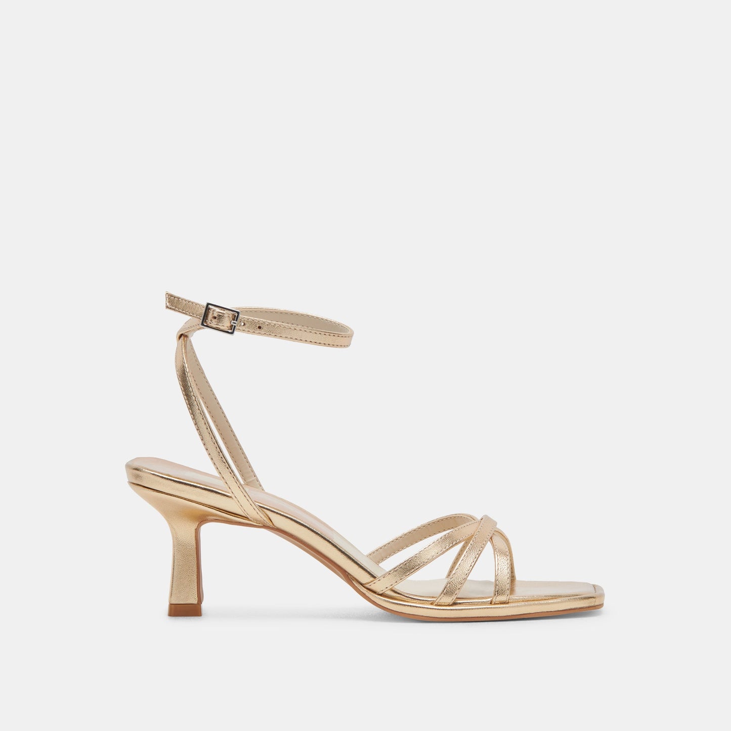 MANJI HEELS LIGHT GOLD METALLIC LEATHER - Dolce Vita