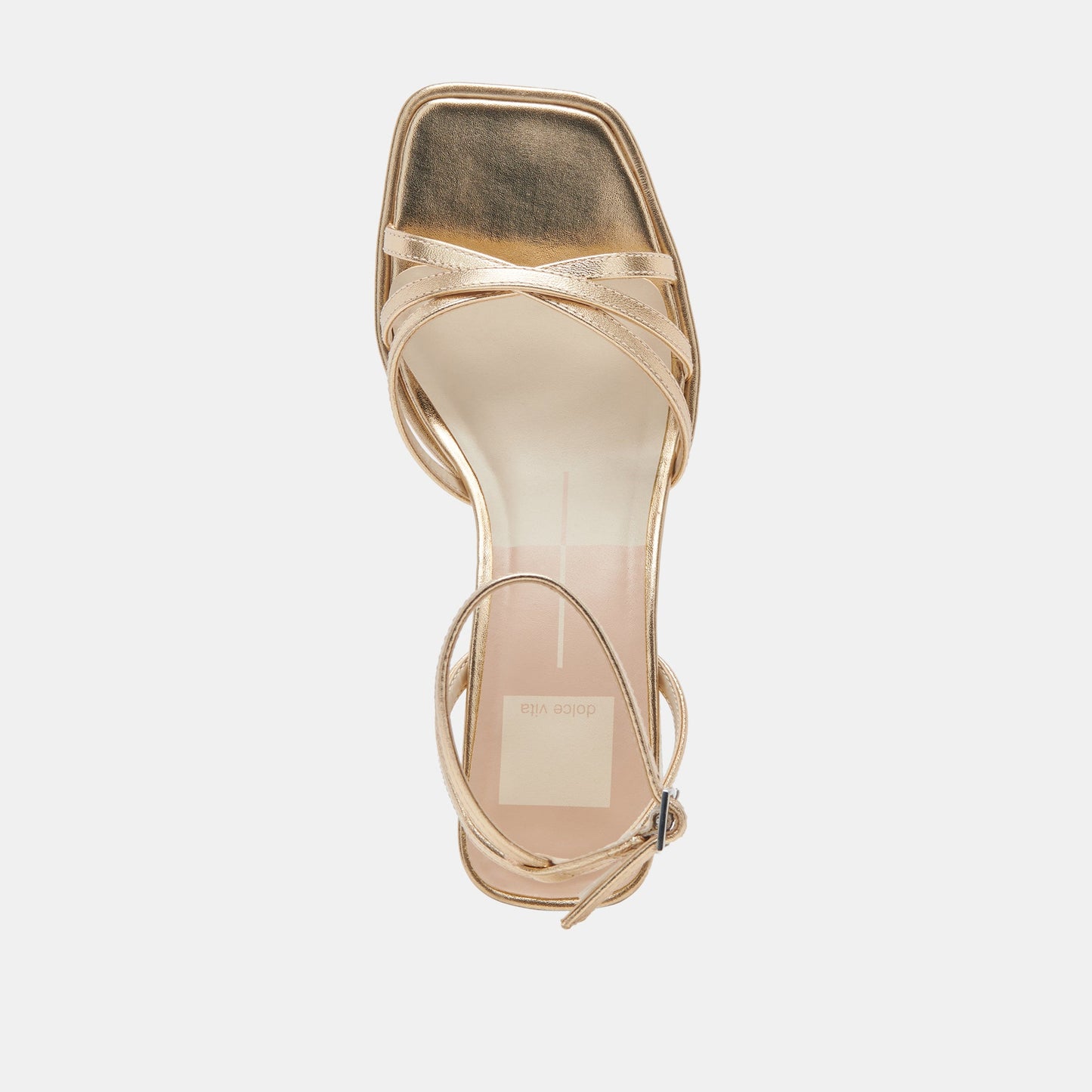MANJI HEELS LIGHT GOLD METALLIC LEATHER - Dolce Vita