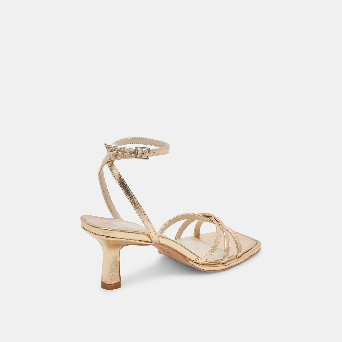 MANJI HEELS LIGHT GOLD METALLIC LEATHER - Dolce Vita