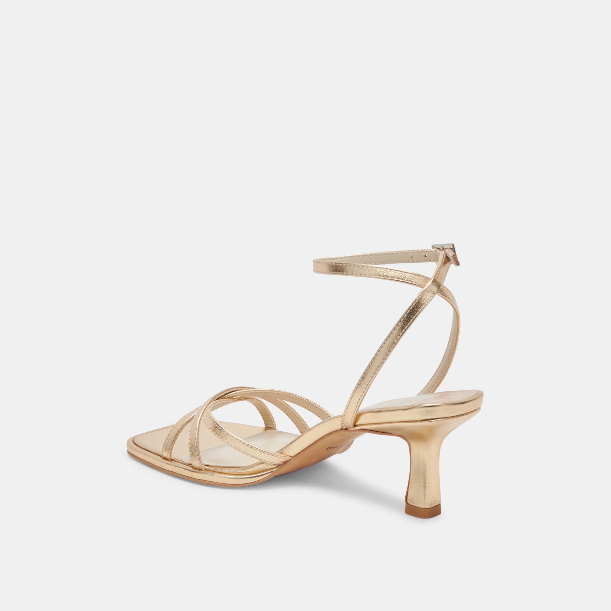 MANJI HEELS LIGHT GOLD METALLIC LEATHER - Dolce Vita