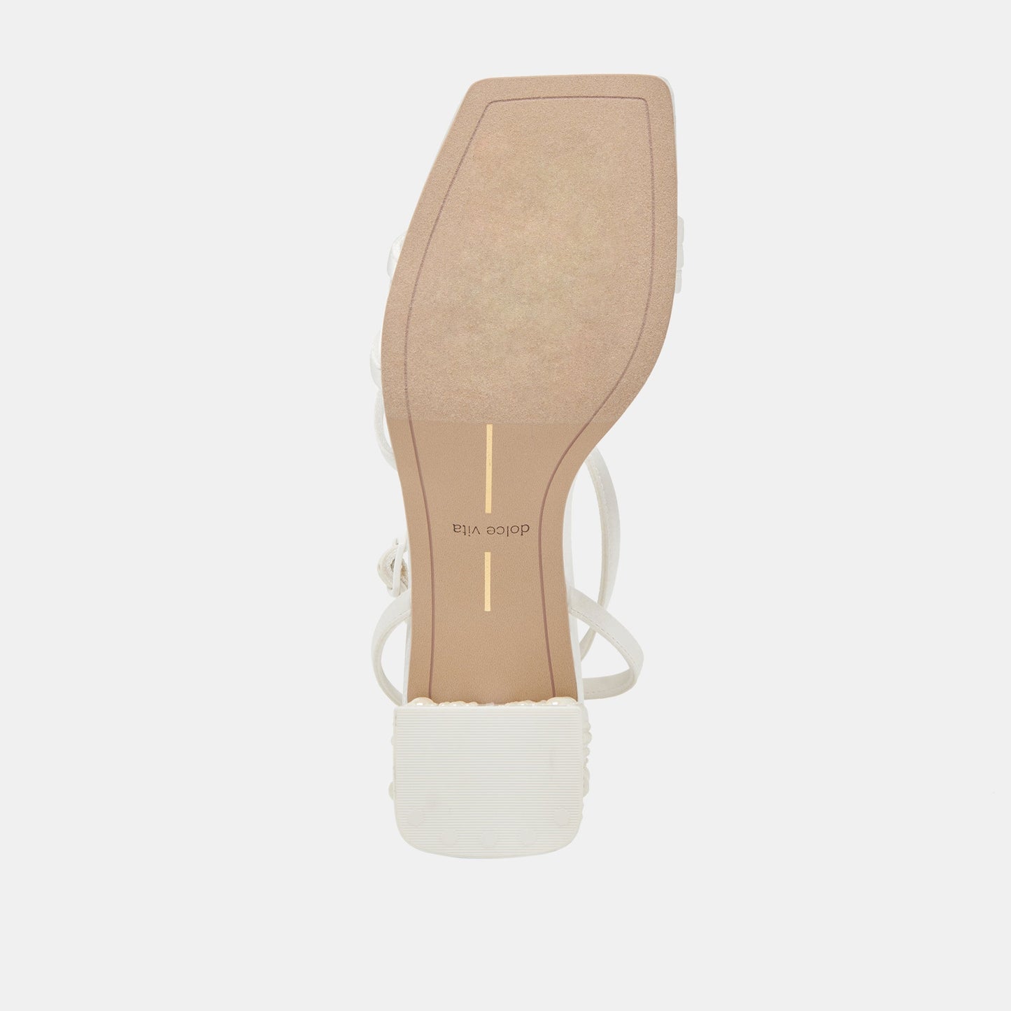 YSABEL PEARL HEELS TRUE WHITE SATIN - Dolce Vita