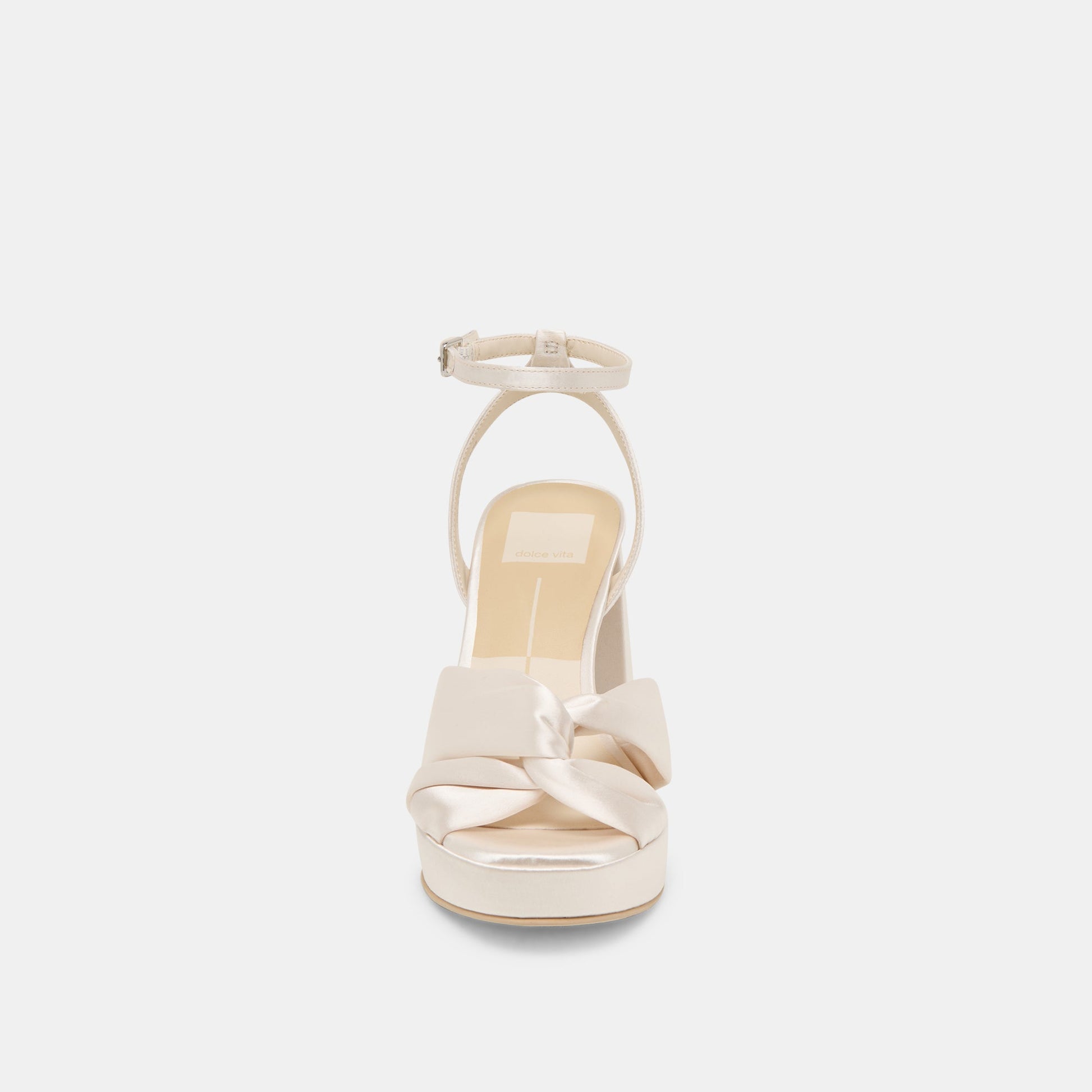 PARLO HEELS IVORY SATIN - Dolce Vita