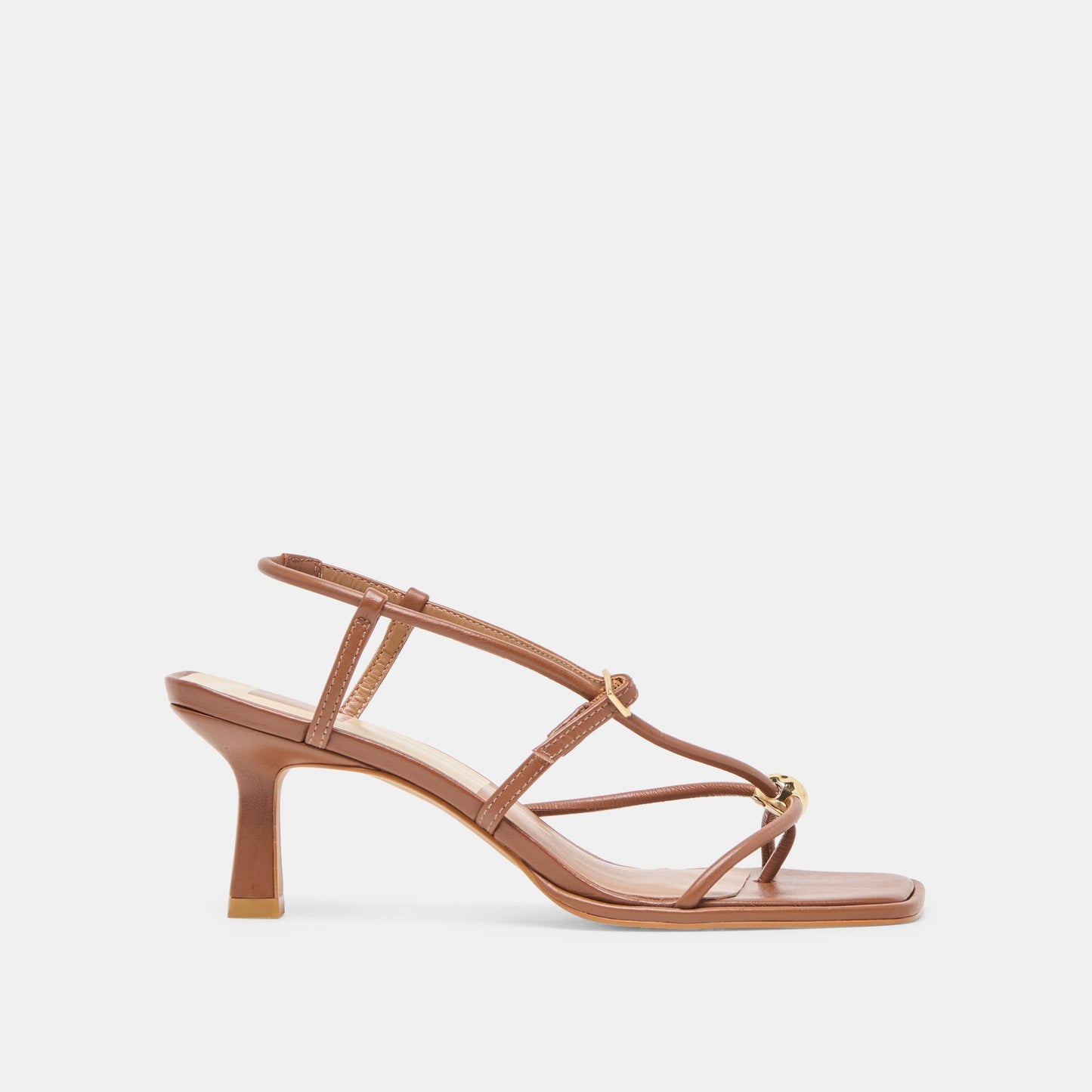 Mylee Cognac Leather Heels - Dolce Vita