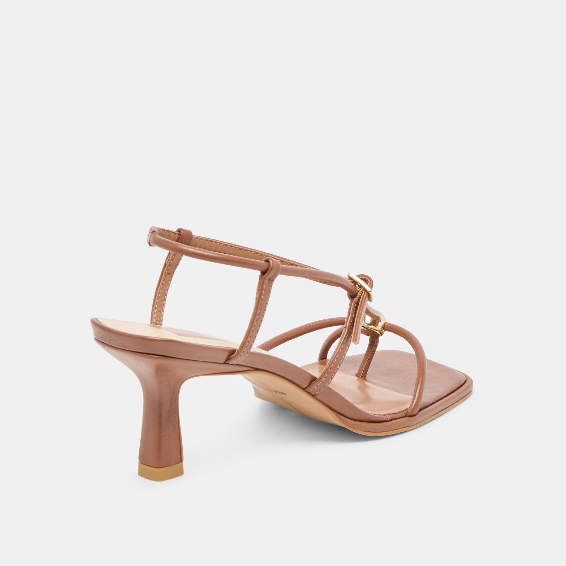 Mylee Cognac Leather Heels - Dolce Vita