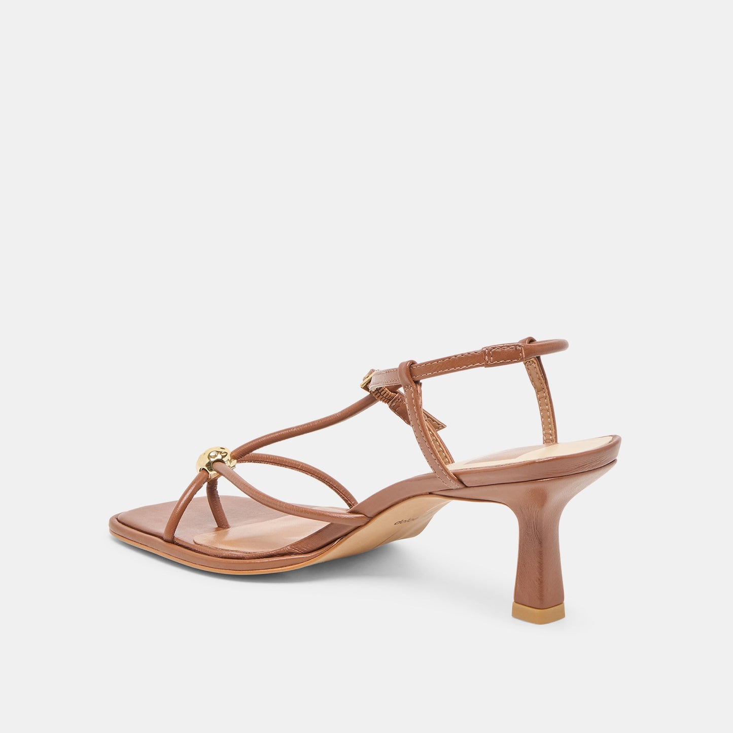 Mylee Cognac Leather Heels - Dolce Vita