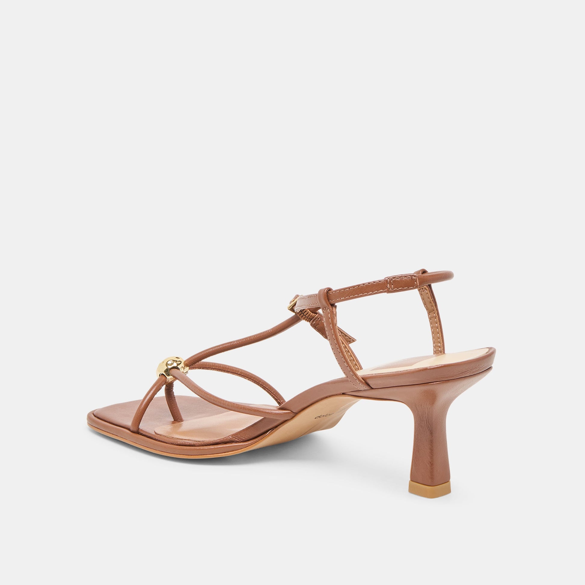 Mylee Cognac Leather Heels - Dolce Vita