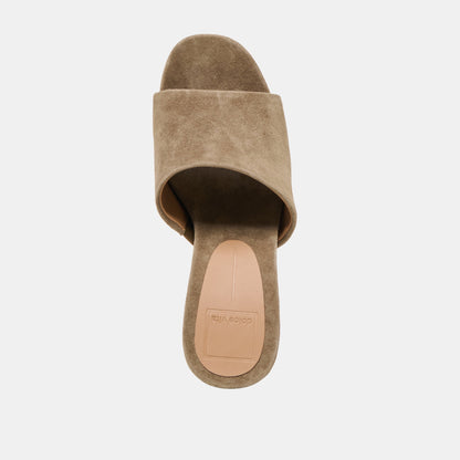 Holta Olive Suede Wedges - Dolce Vita