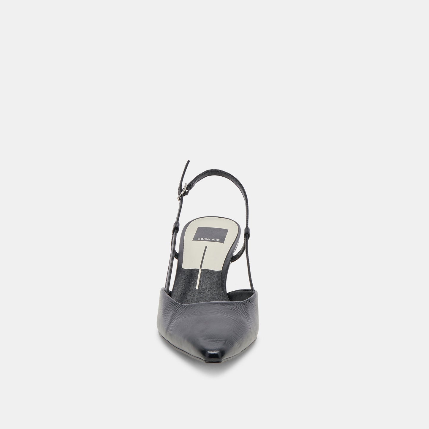 ODELA HEELS MIDNIGHT CRINKLE PATENT - Dolce Vita