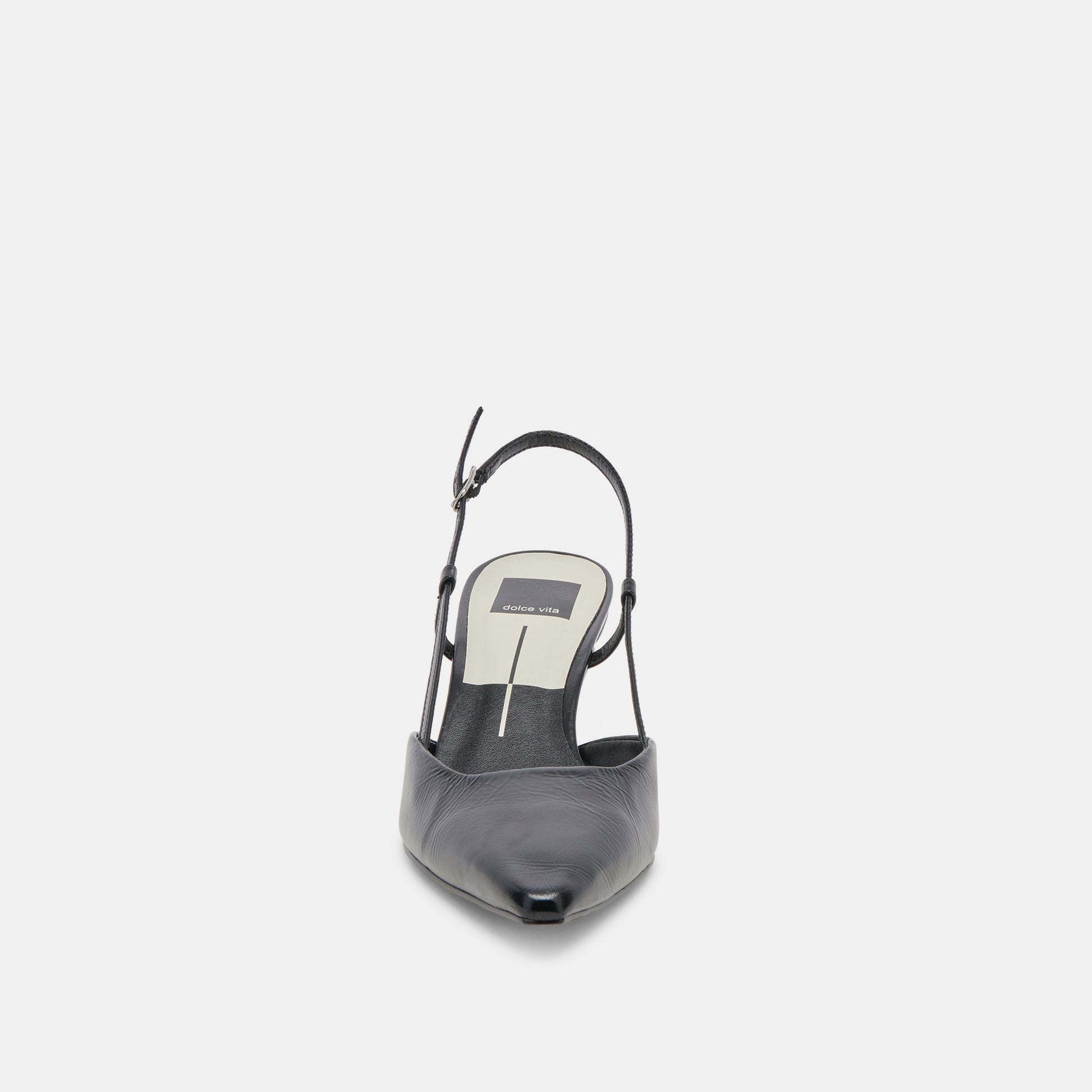 ODELA HEELS MIDNIGHT CRINKLE PATENT - Dolce Vita