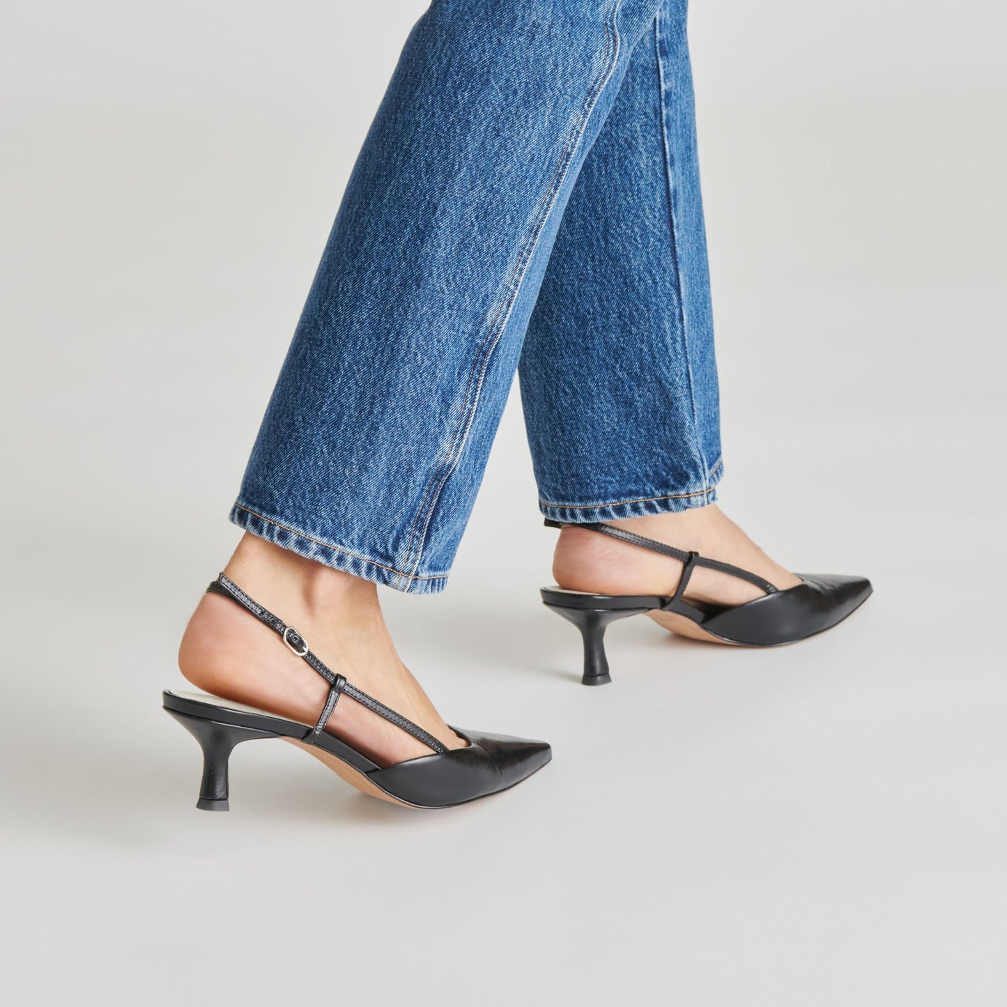 ODELA HEELS MIDNIGHT CRINKLE PATENT - Dolce Vita