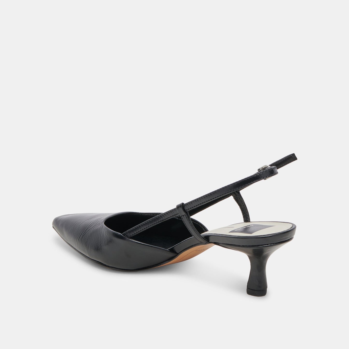 ODELA HEELS MIDNIGHT CRINKLE PATENT - Dolce Vita