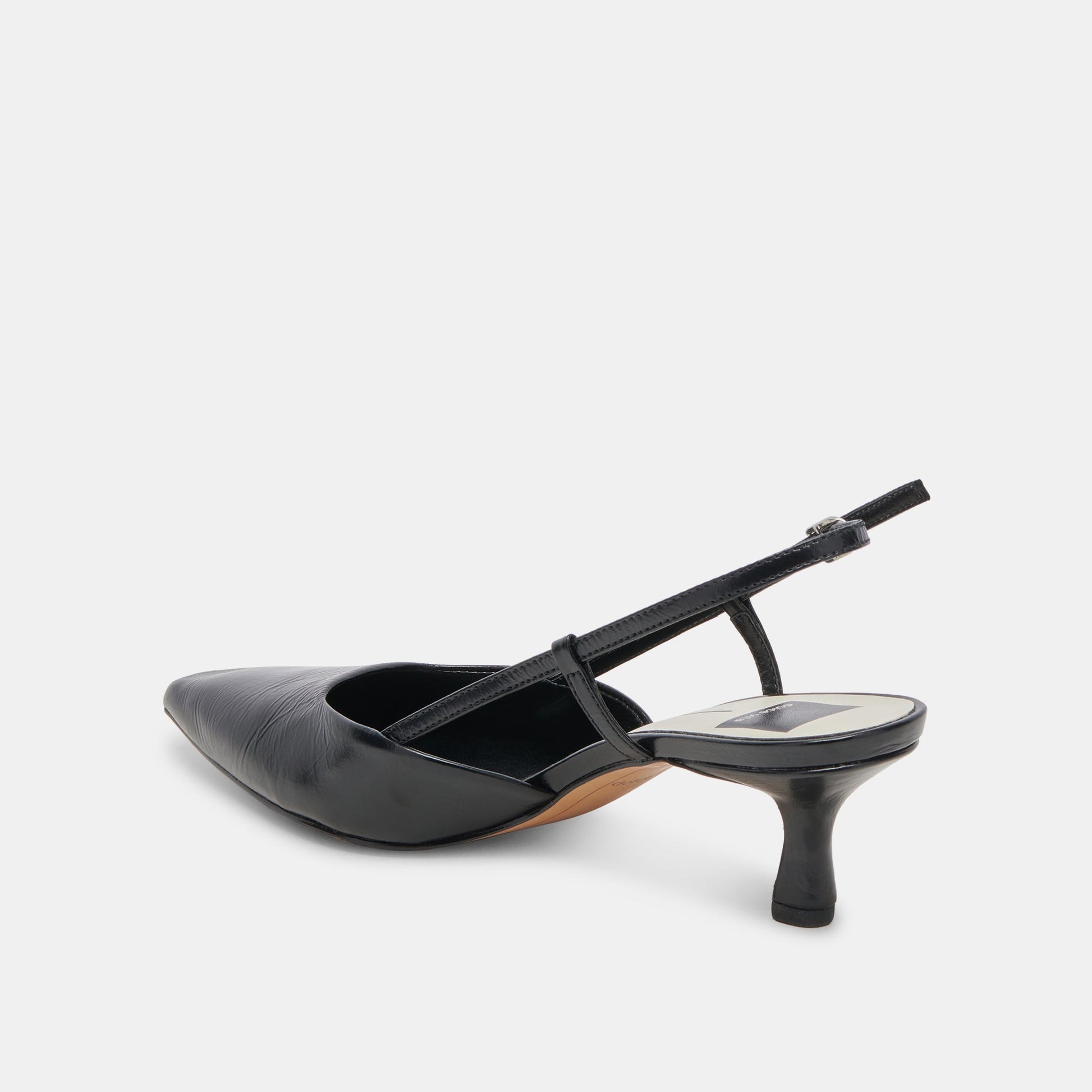 ODELA HEELS MIDNIGHT CRINKLE PATENT - Dolce Vita