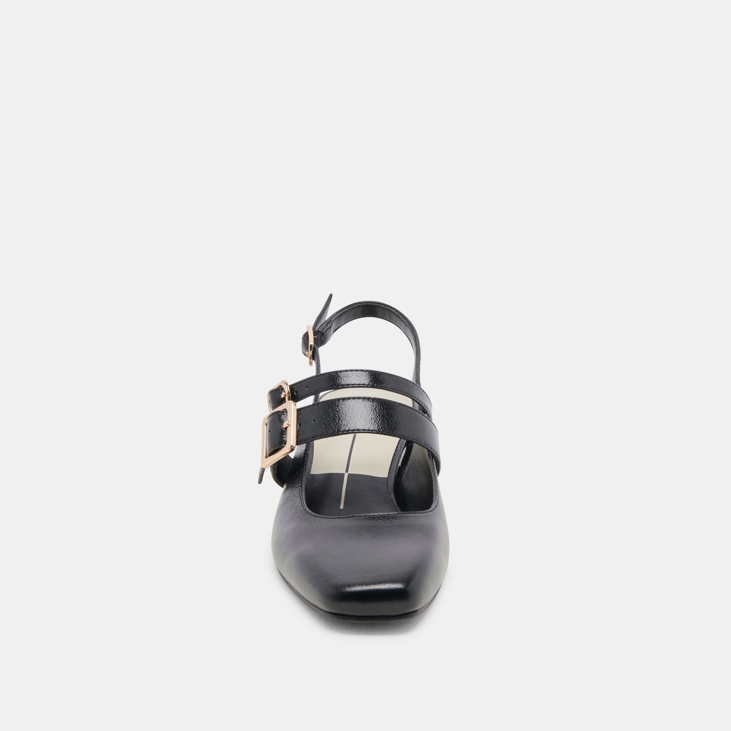 PATZY HEELS MIDNIGHT CRINKLE PATENT LEATHER - Dolce Vita