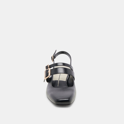 PATZY HEELS MIDNIGHT CRINKLE PATENT LEATHER - Dolce Vita
