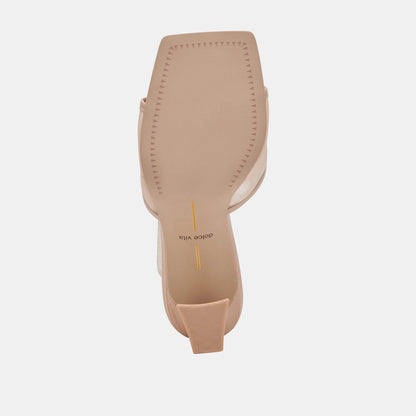 NARDA HEELS BLUSH MESH - Dolce Vita