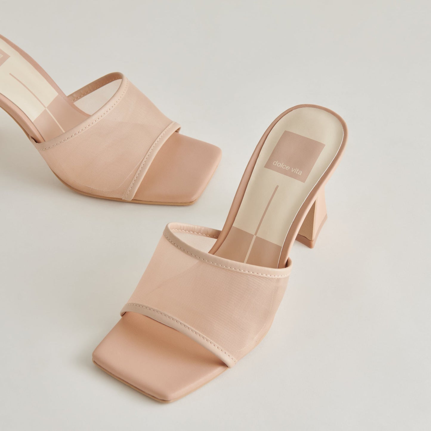 NARDA HEELS BLUSH MESH - Dolce Vita