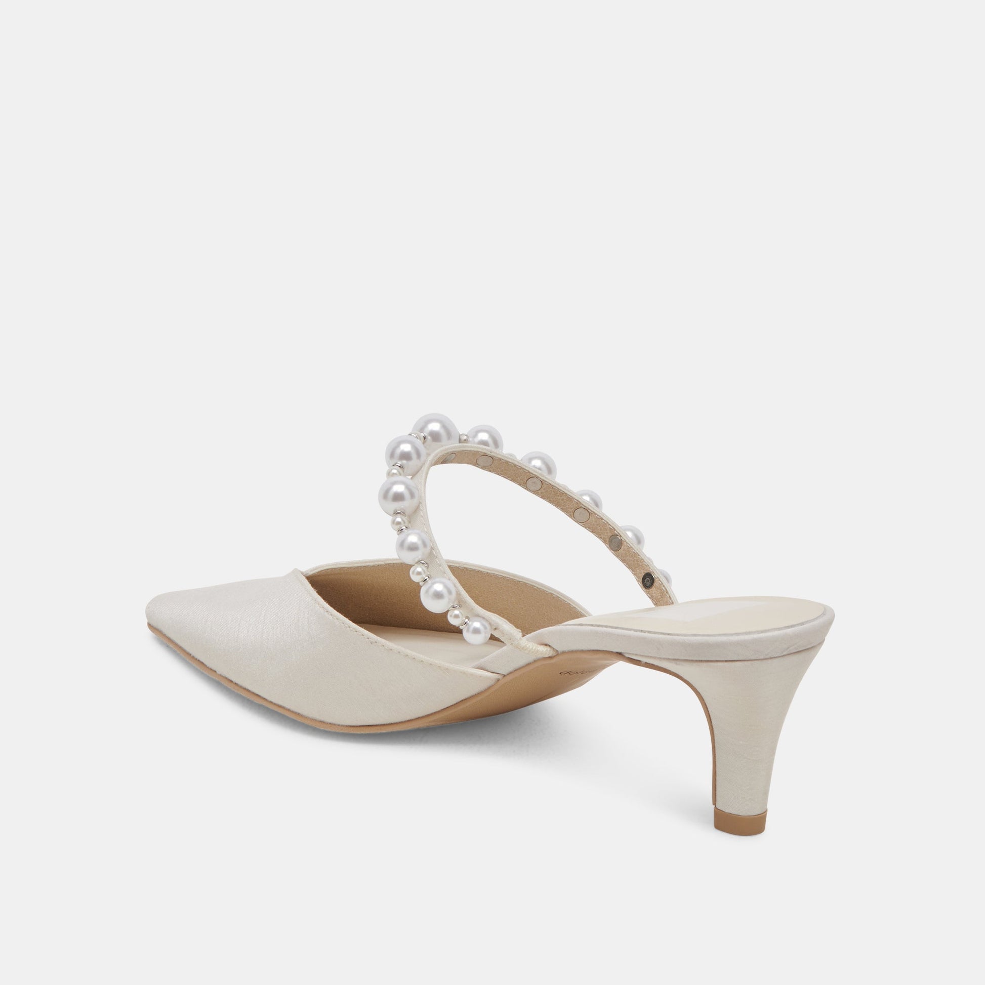 Kanika Pearl Mid Vanilla Pearl Heels - Dolce Vita